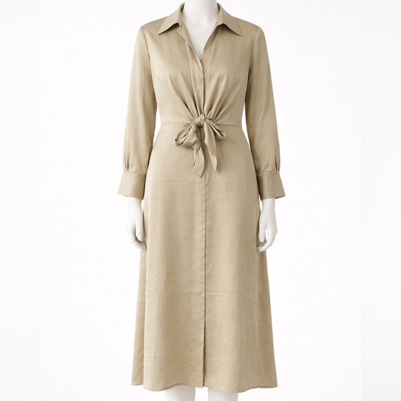 Banana Republic Dresses & Skirts - Banana Republic Long Sleeve Tan Dress